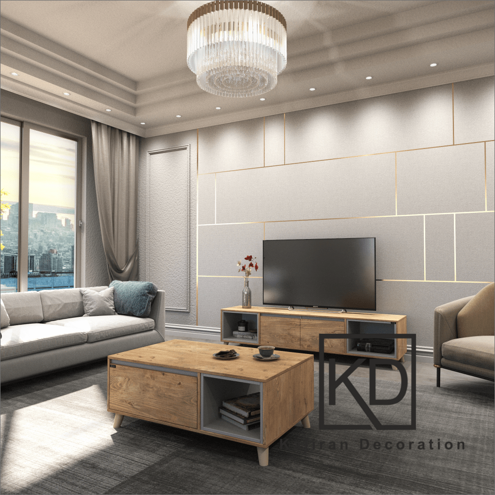 میز جلومبلی مدل دو باکس بغل